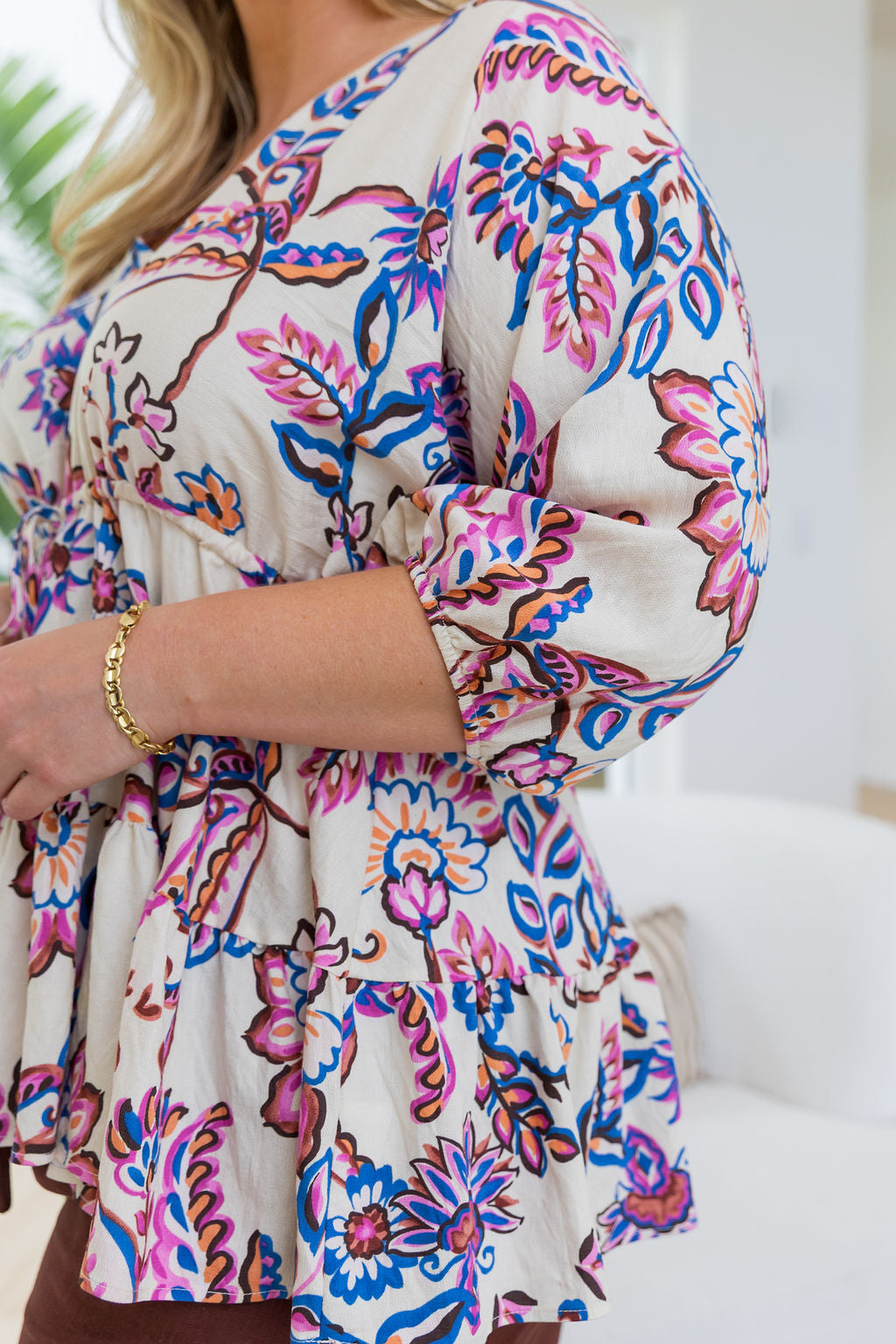 Brooklyn Top in Floral Paint