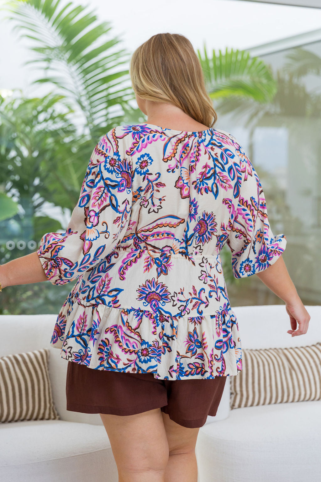 Brooklyn Top in Floral Paint