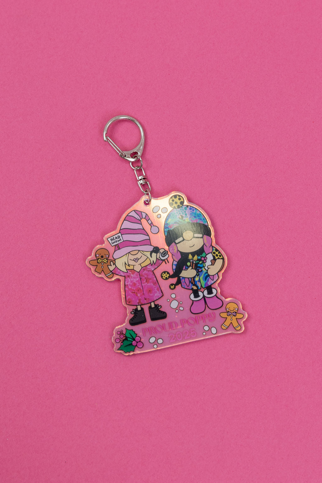 Proud Poppy Tara x Kasey Rainbow Gnome Keychain