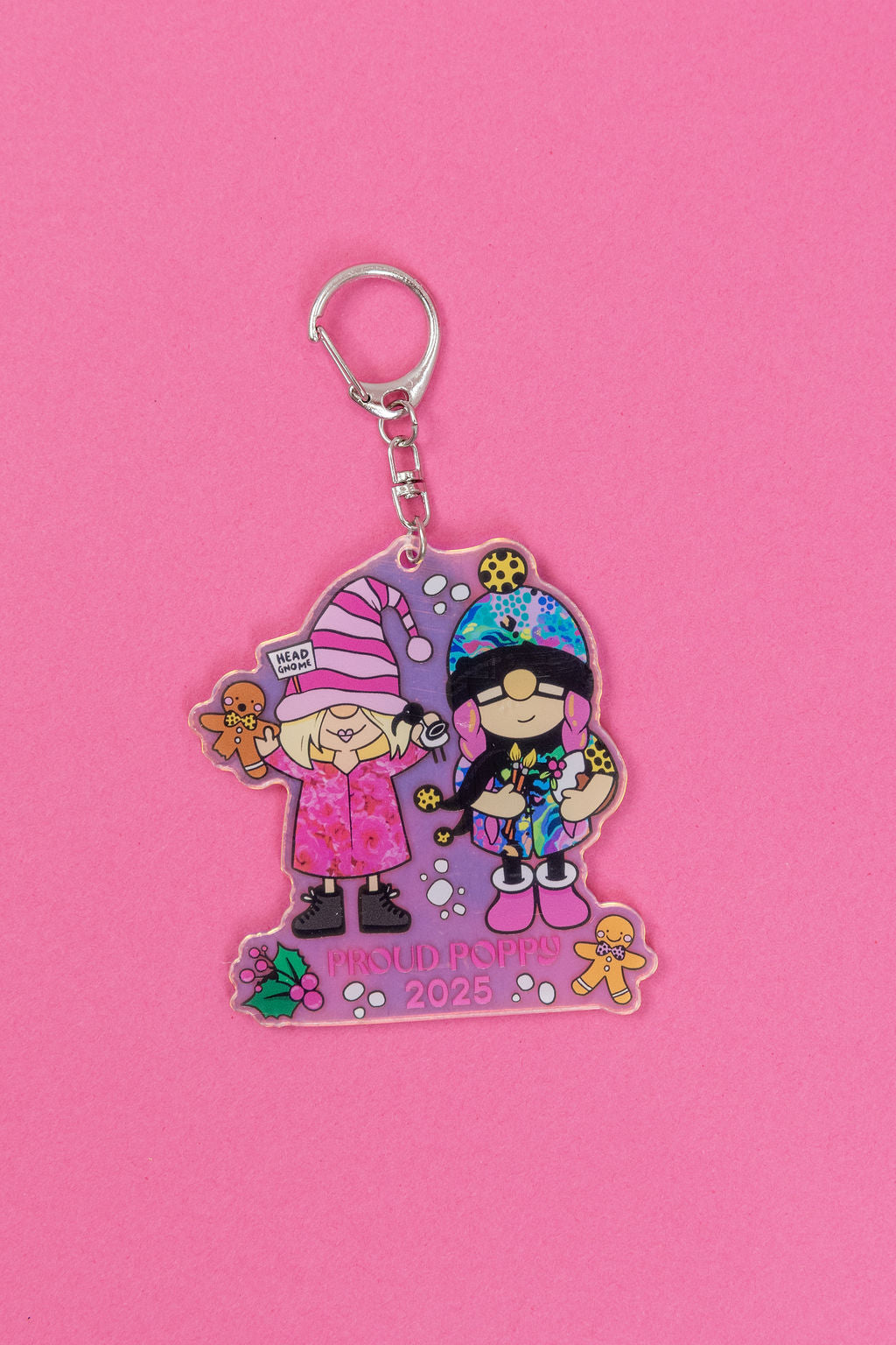 Proud Poppy Tara x Kasey Rainbow Gnome Keychain