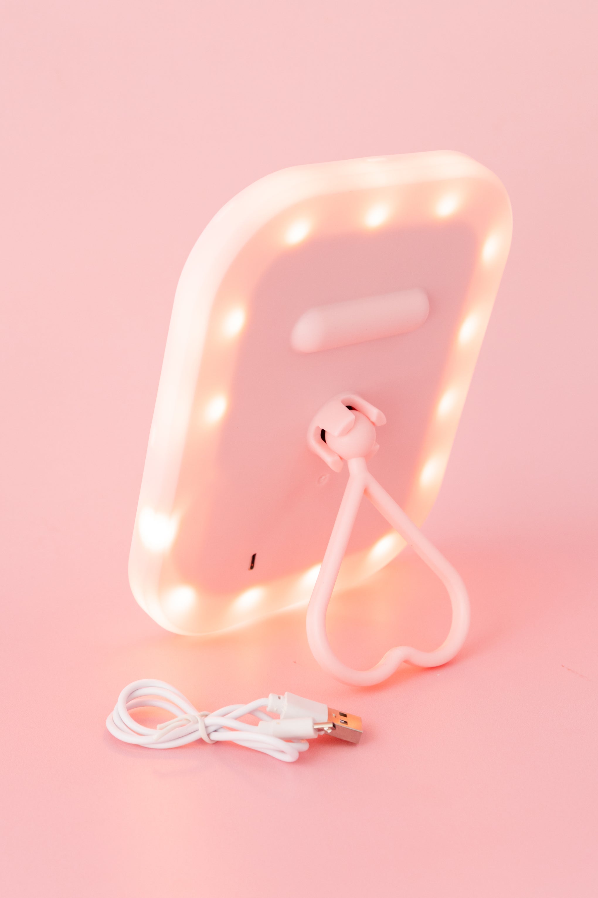 LED Vanity Mirror in Pink