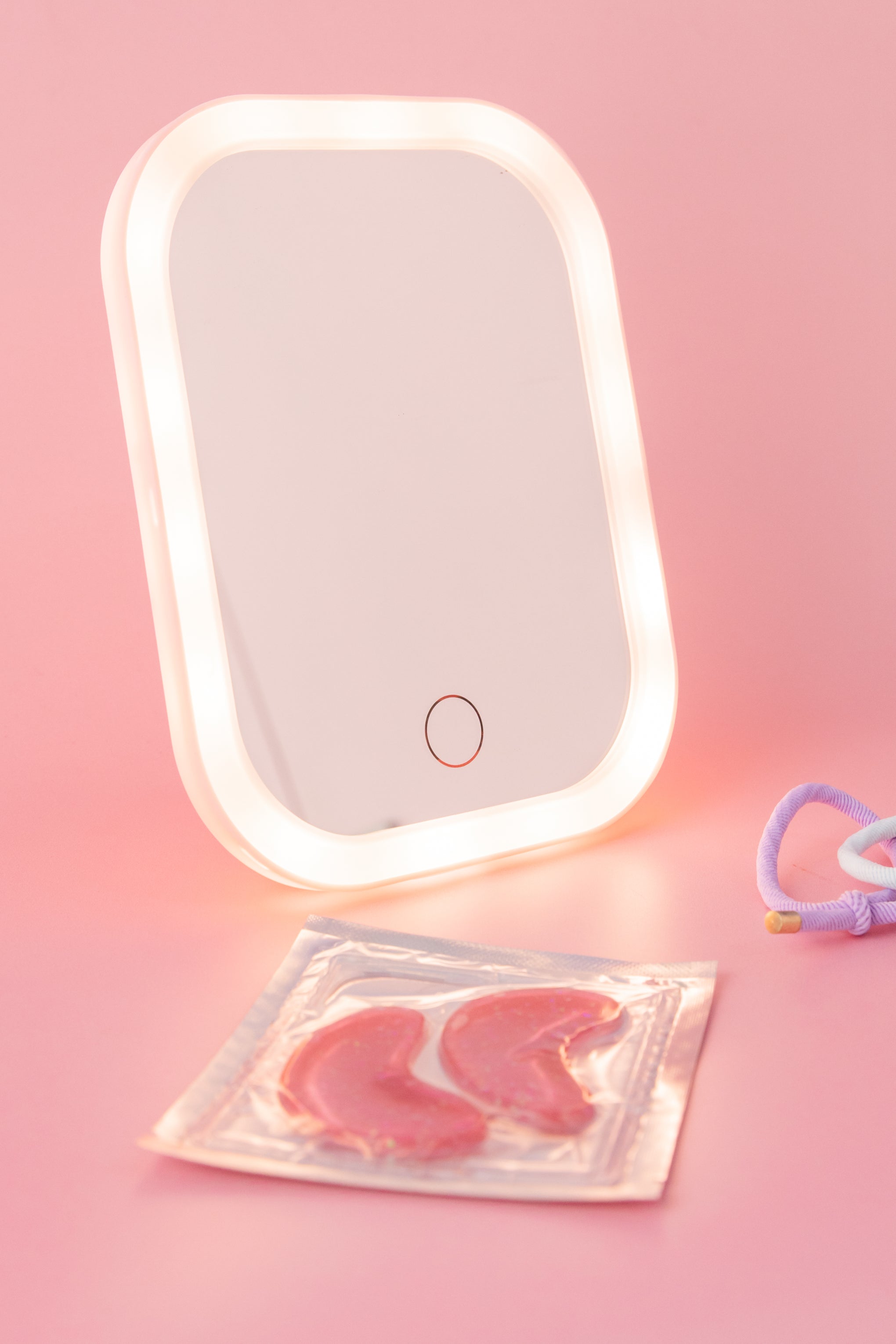 LED Vanity Mirror in Pink