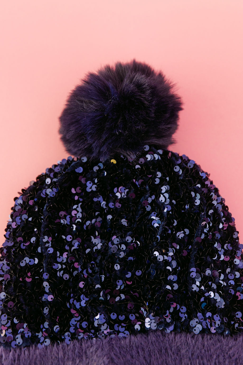 Glitzy Beanie in Navy