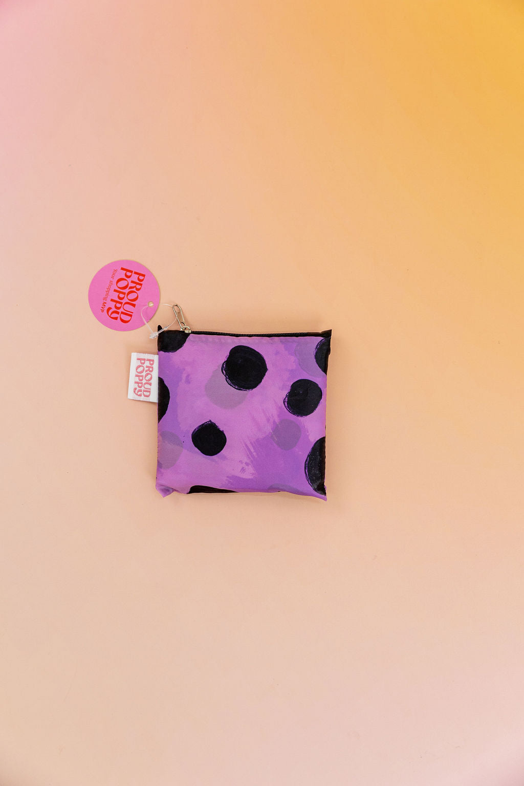 PP Reusable Shopper Bag in Purple Cheetah by Kasey Rainbow