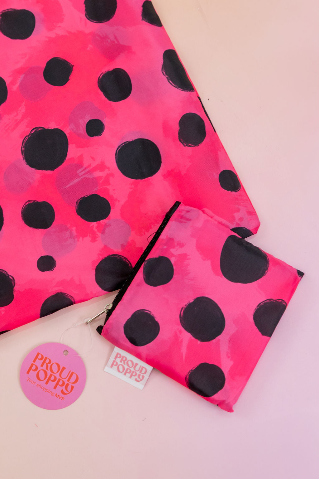 PP Reusable Shopper Bag in Pink Cheetah by Kasey Rainbow