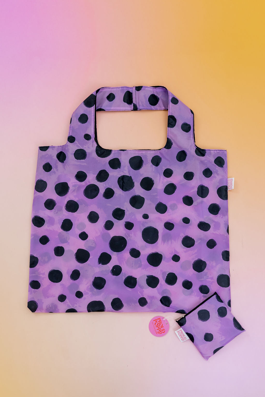 PP Reusable Shopper Bag in Purple Cheetah by Kasey Rainbow