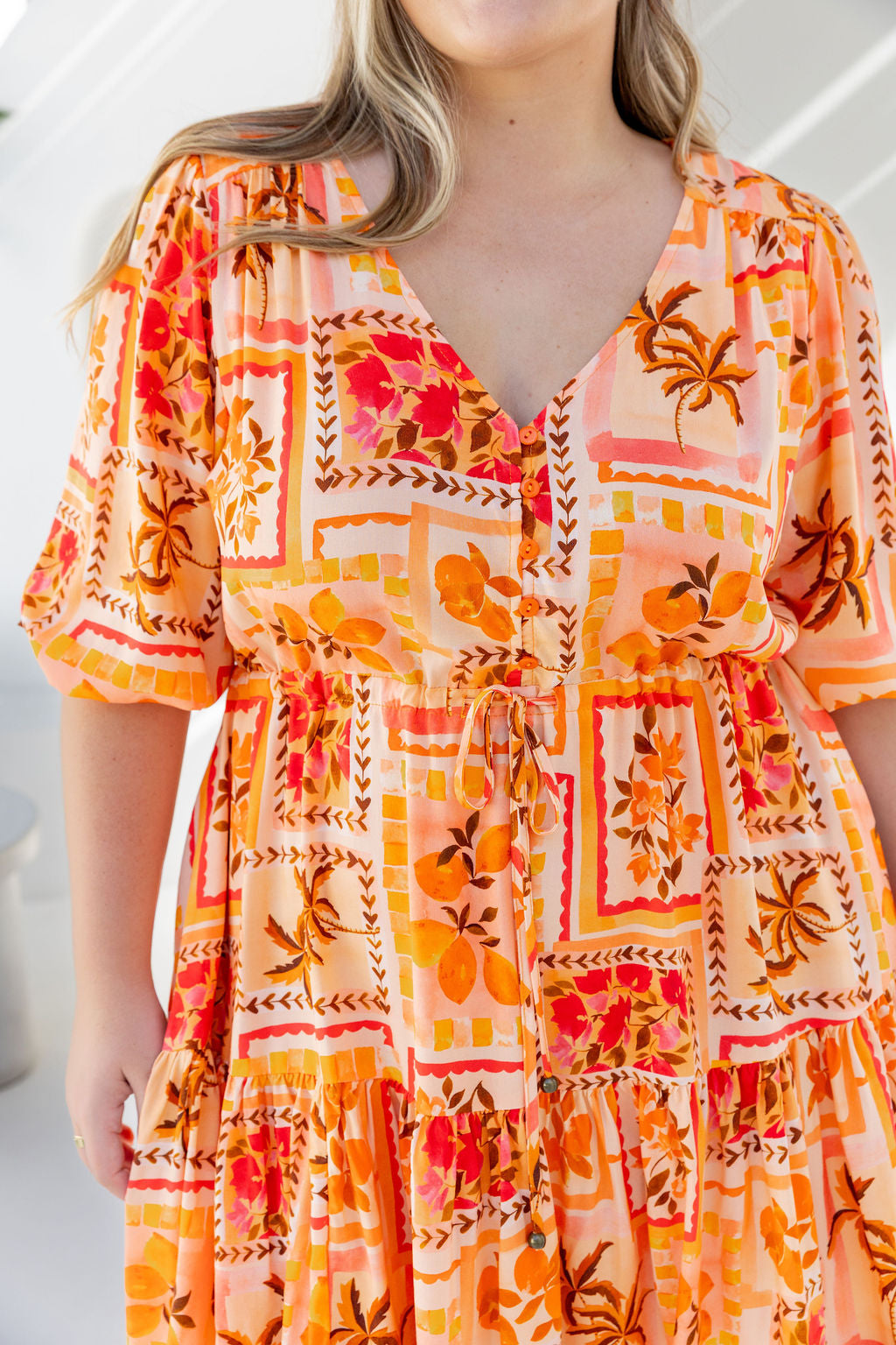 Ziggy Dress in Sunkissed Mosaic