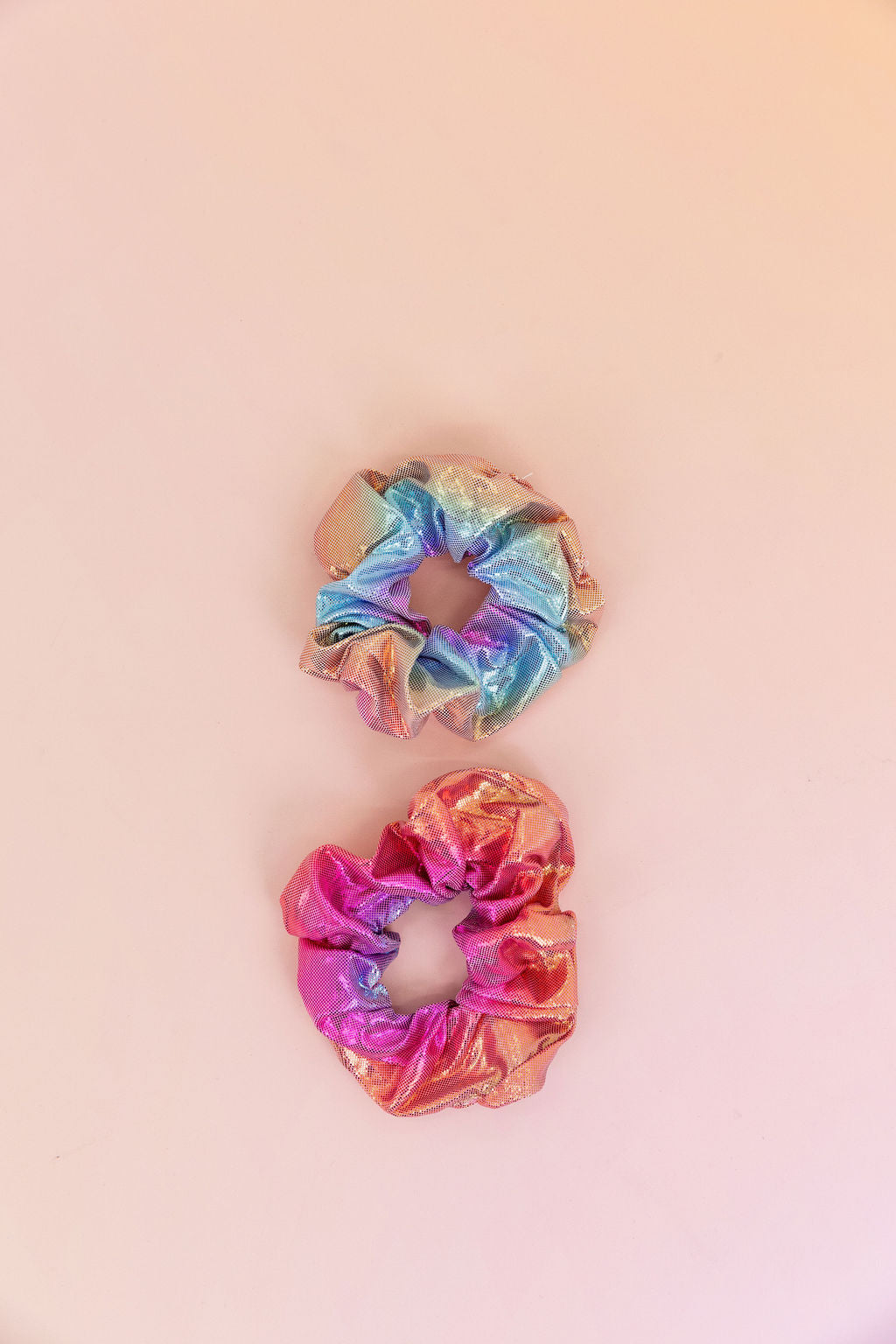 Rainbow Scrunchies – 2 Pack (Pink, Purple & Blue)