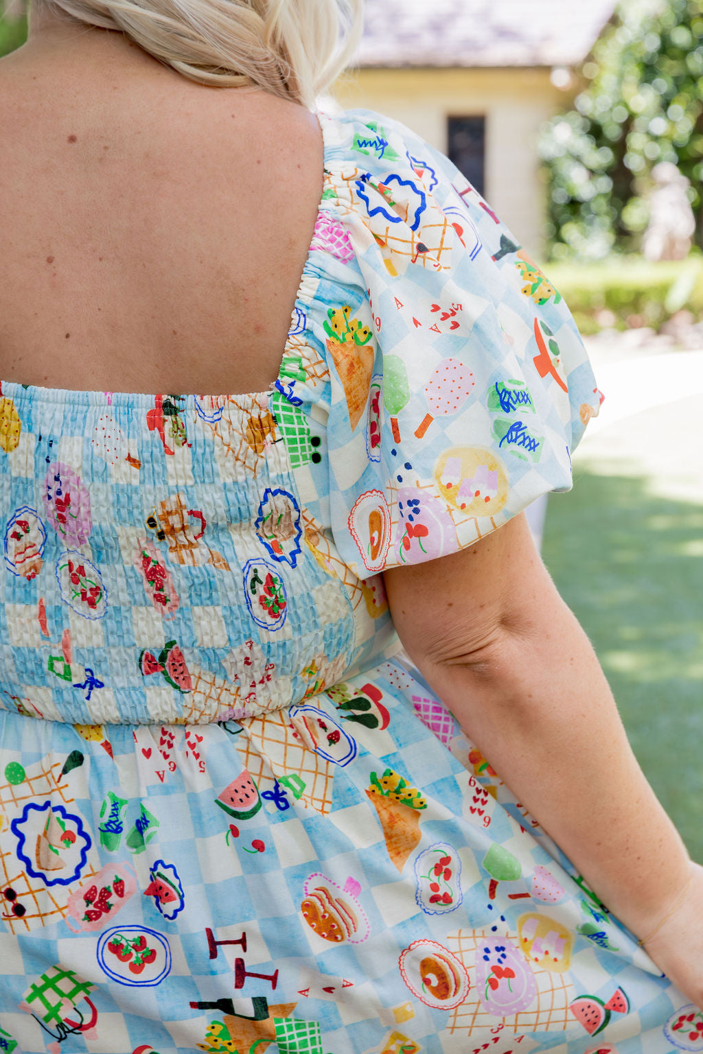 Giovanna Linen Blend Maxi Dress in Picnic