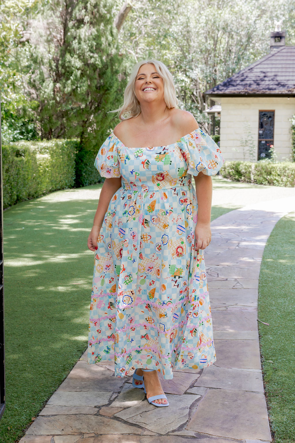 giovanna maxi dress Giovanna Linen Blend Maxi Dress in Picnic – Proud Poppy Clothing