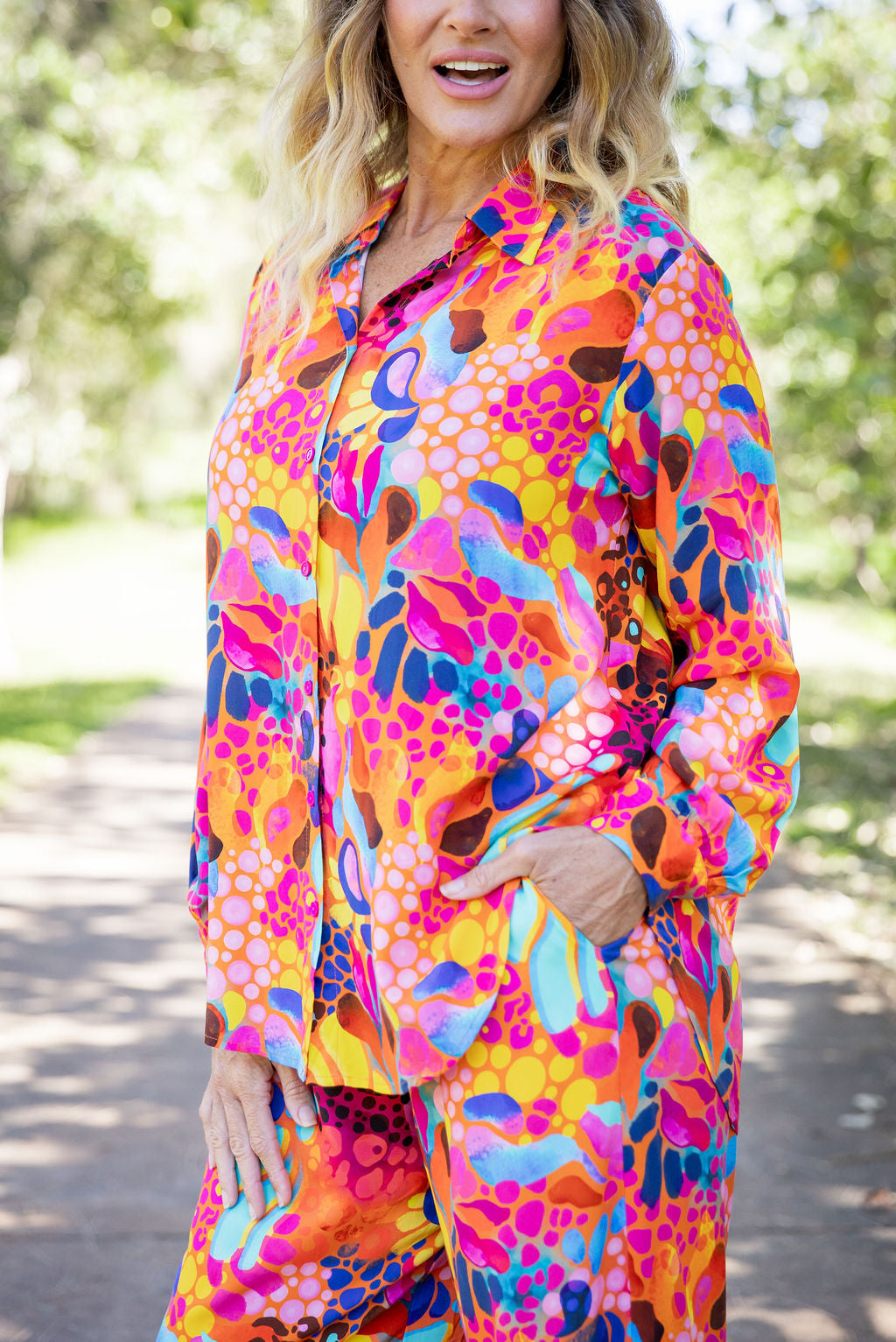 Lana Shirt in Outback Safari by Kasey Rainbow