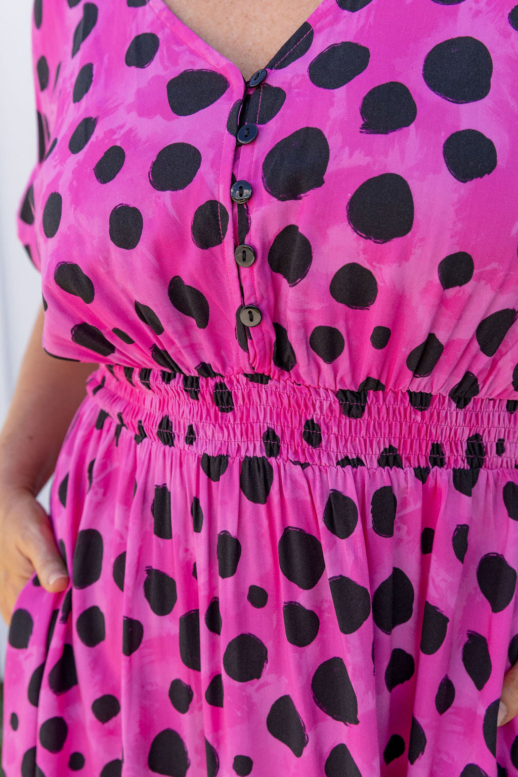 Millie Midi Dress in Pink Cheetah by Kasey Rainbow