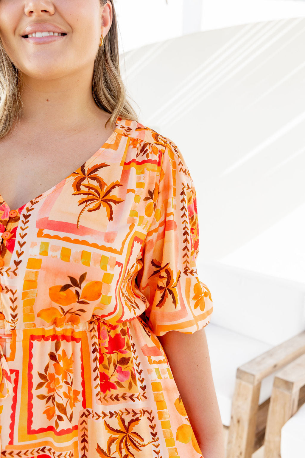 Ziggy Dress in Sunkissed Mosaic