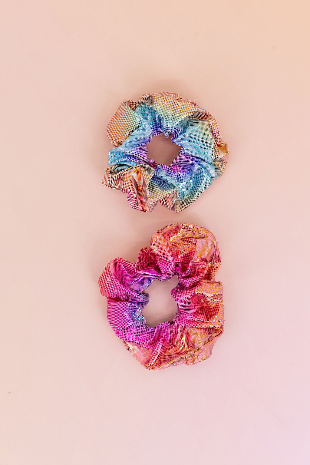 Rainbow Scrunchies – 2 Pack (Pink, Purple & Blue)