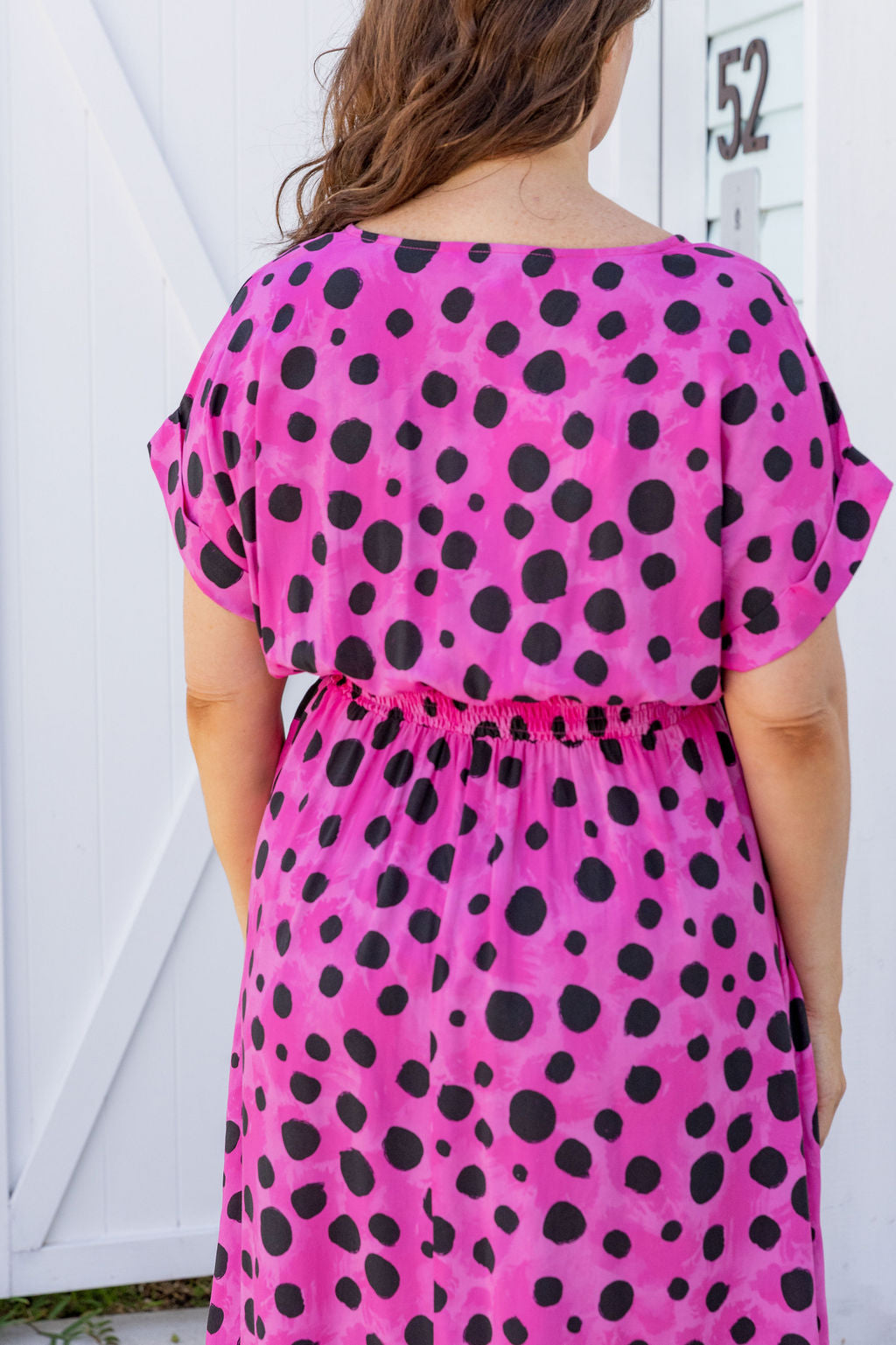 Millie Midi Dress in Pink Cheetah by Kasey Rainbow
