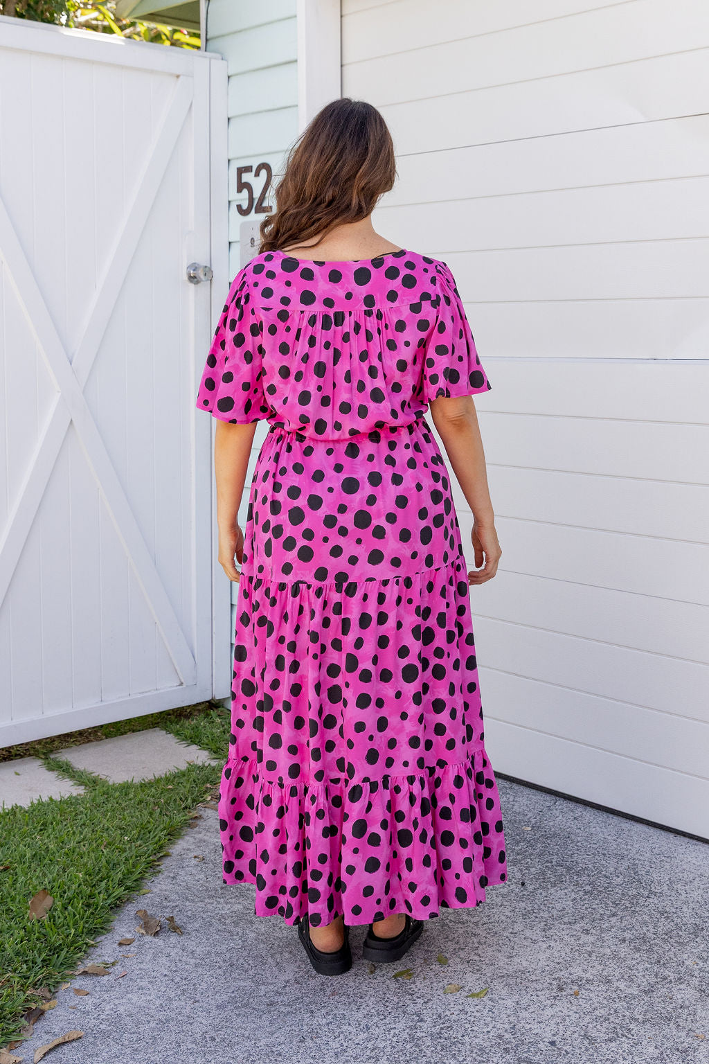 Bonnie Dress in Pink Cheetah by Kasey Rainbow