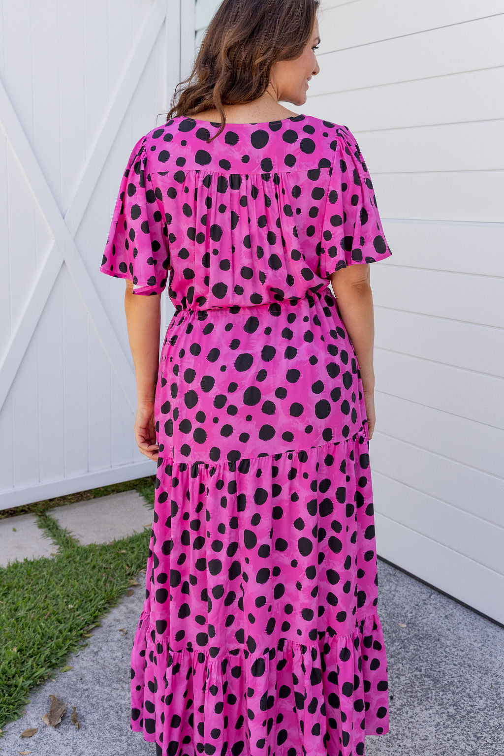 Bonnie Dress in Pink Cheetah by Kasey Rainbow