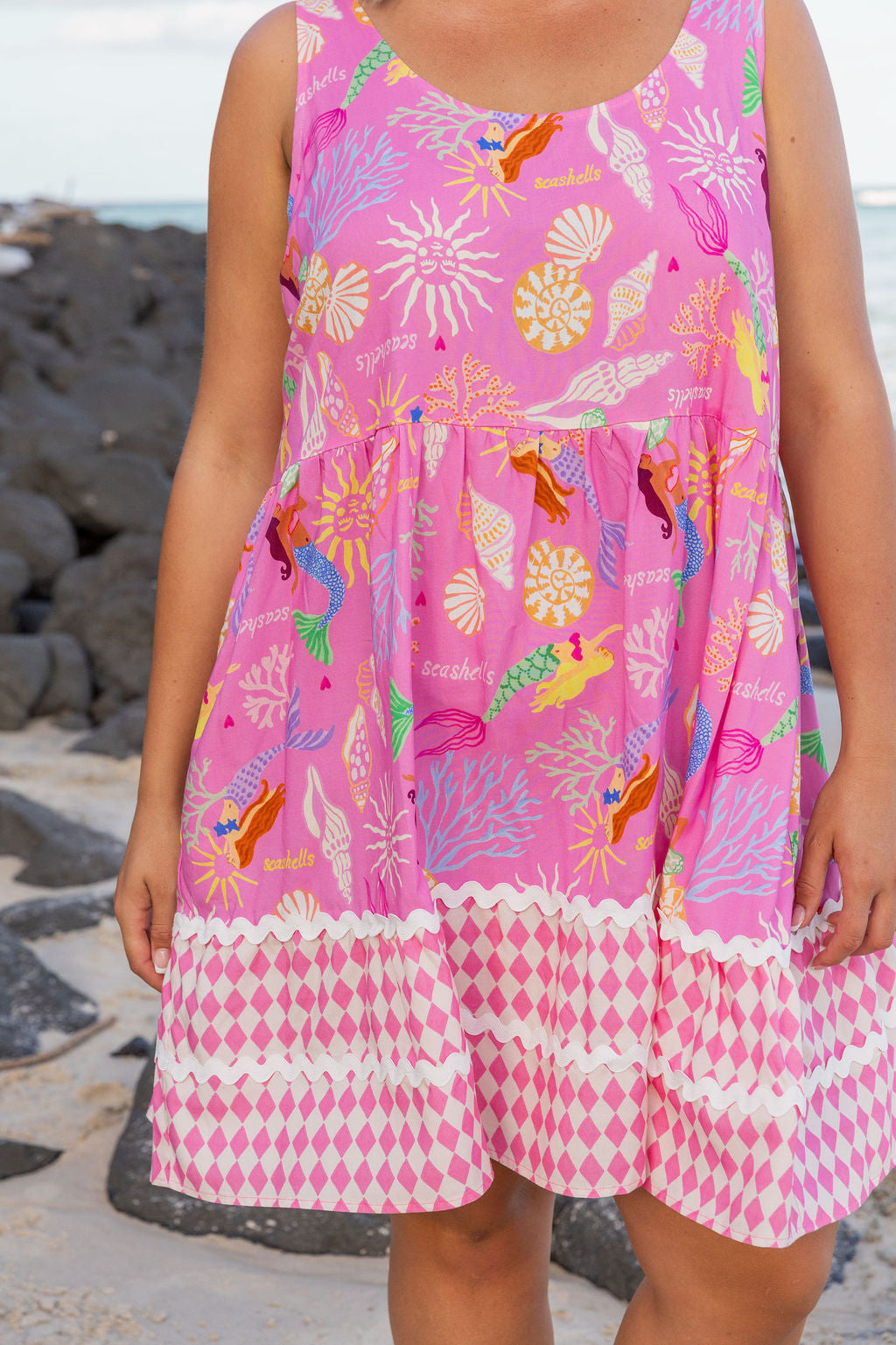 Tony Dress in Serena/Sorrento Pink