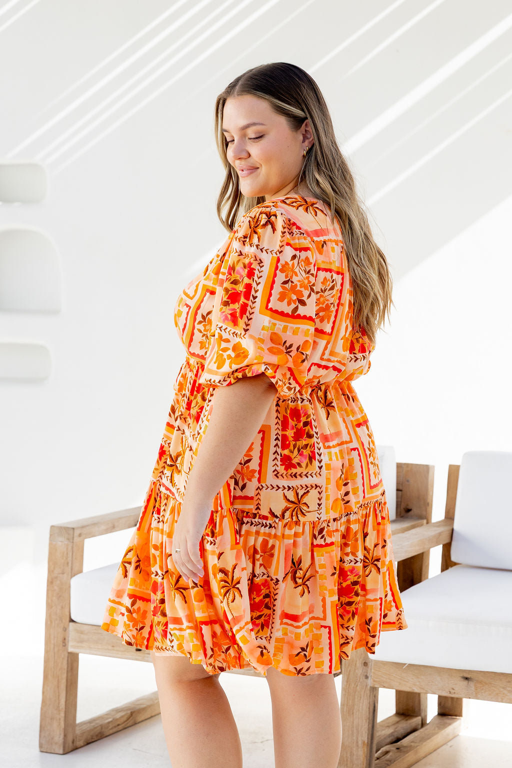 Ziggy Dress in Sunkissed Mosaic