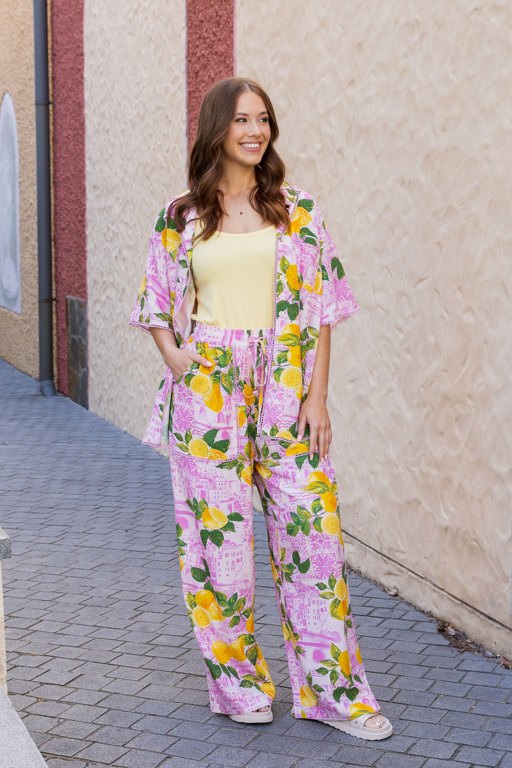 Luella Linen Blend Pants in Themis