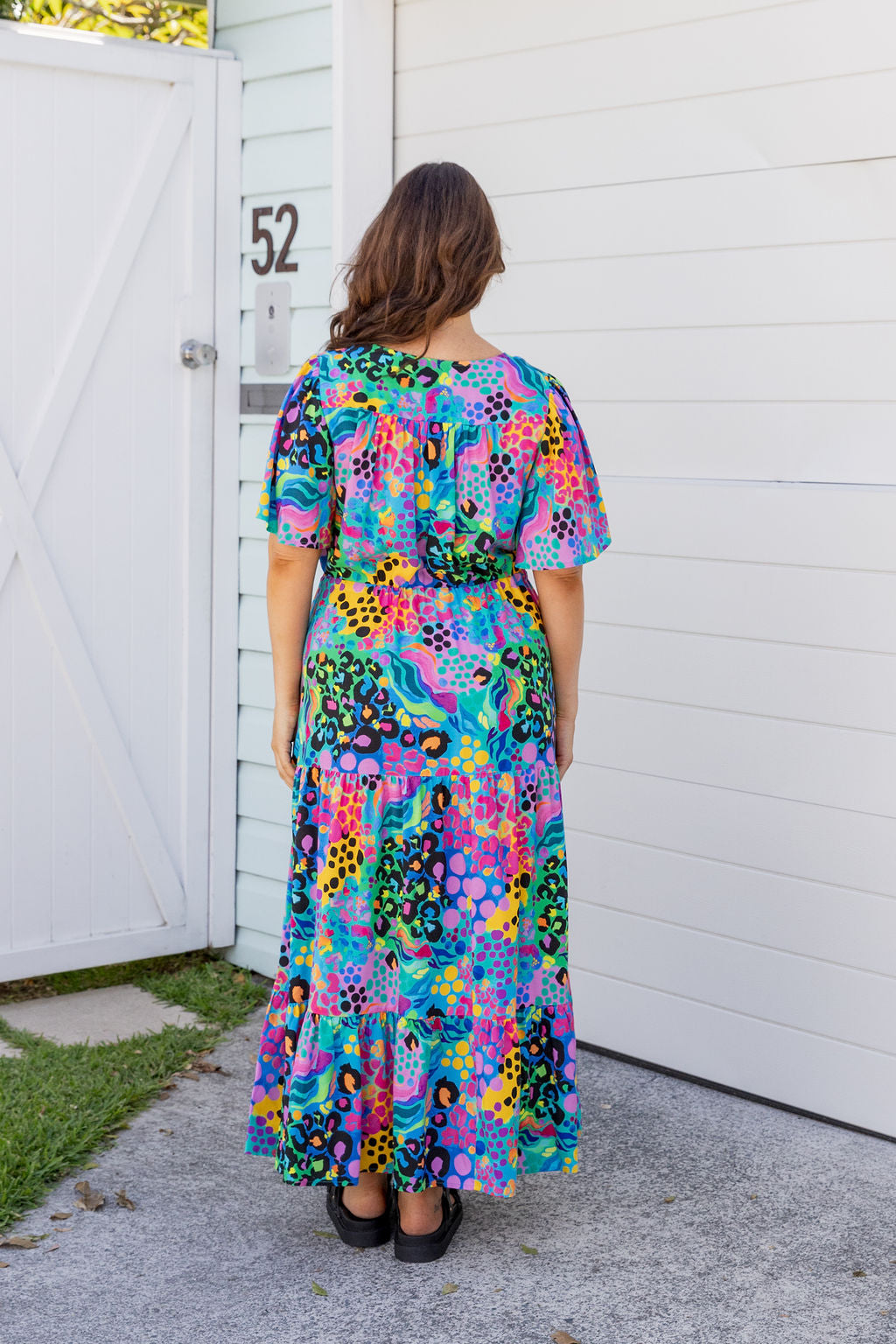 Bonnie Dress in Electric Leopard by Kasey Rainbow