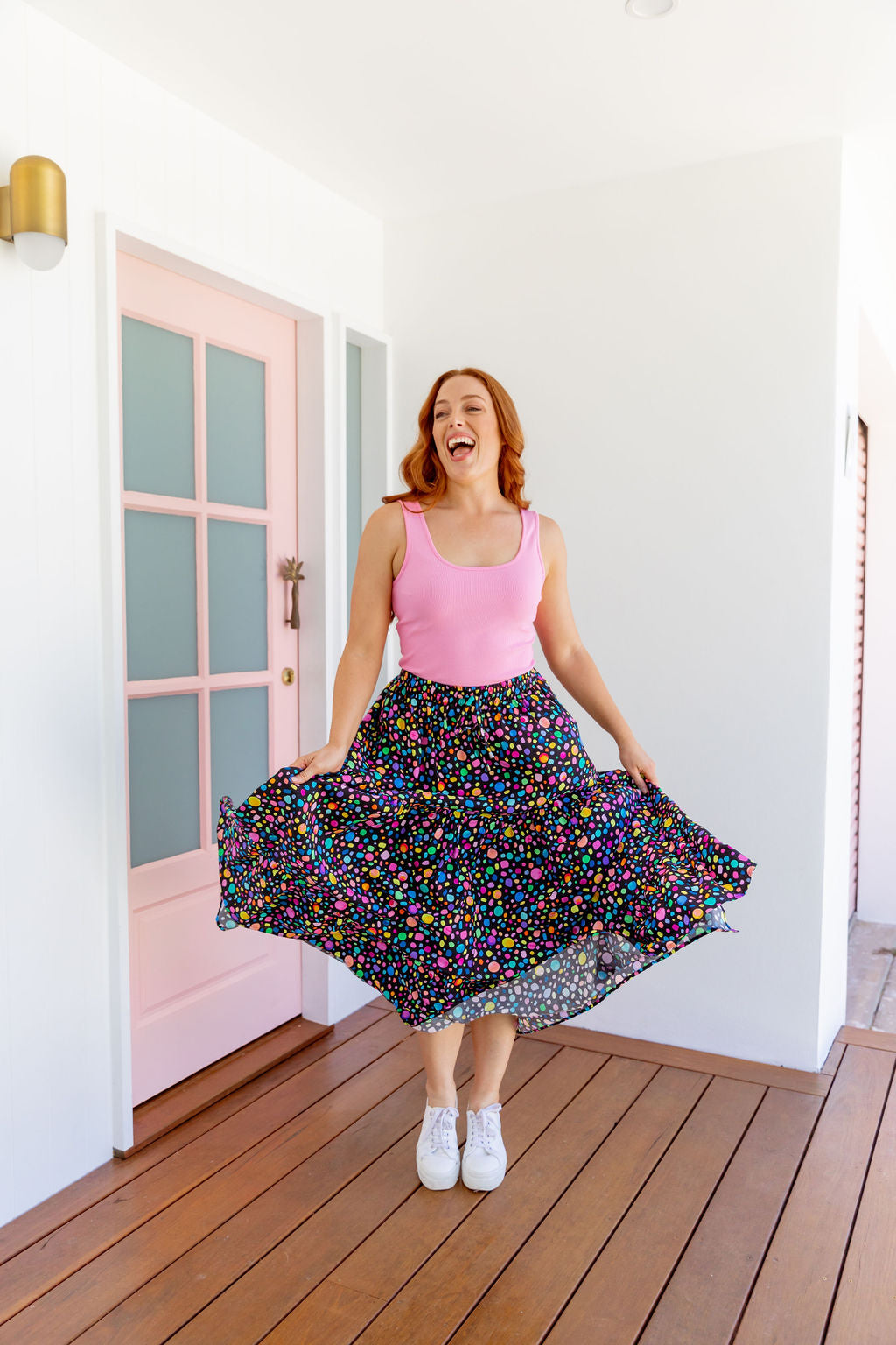 Carrie Skirt in Black Pebble by Kasey Rainbow
