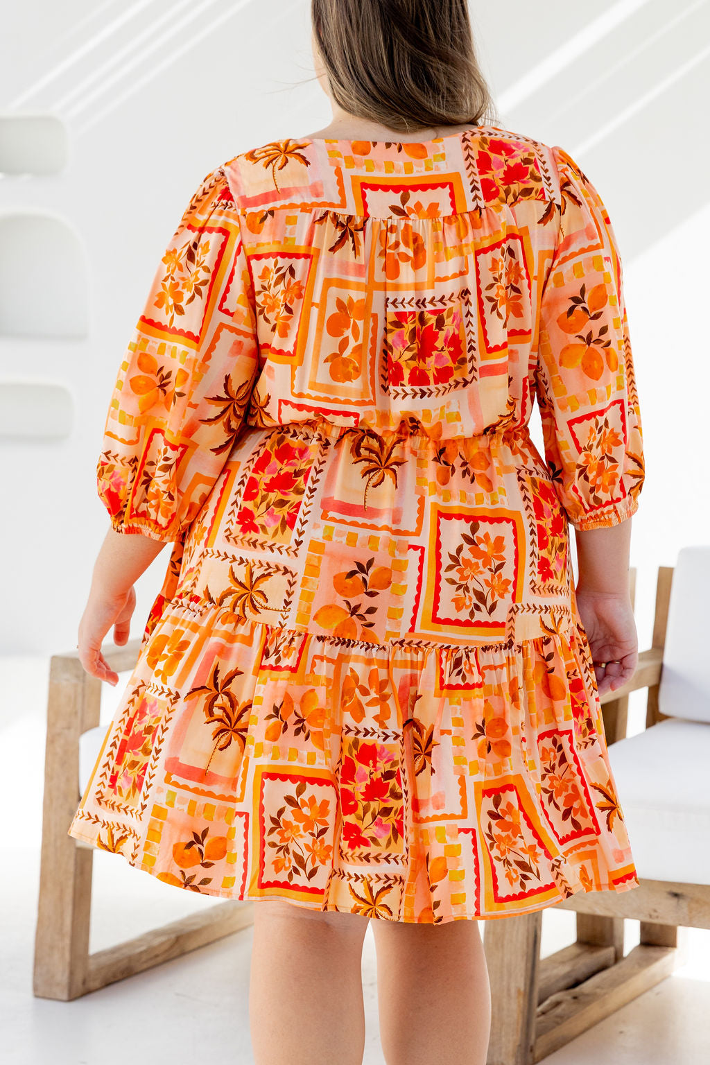 Ziggy Dress in Sunkissed Mosaic