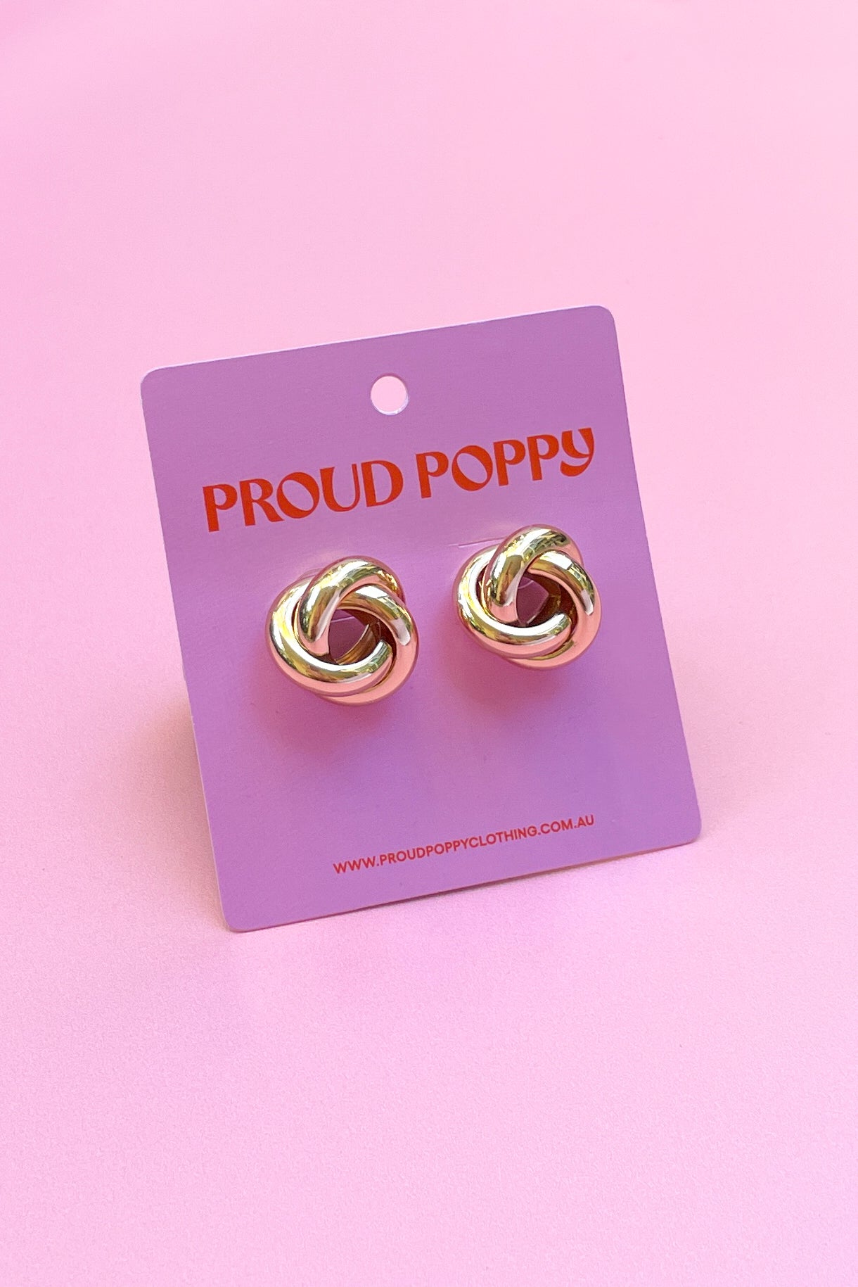 Gold Knot Earrings