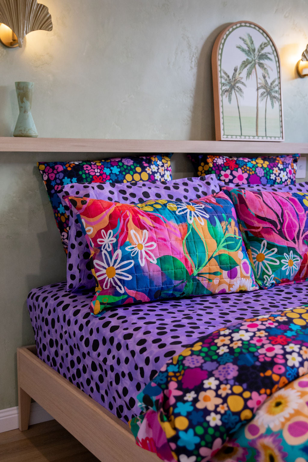 Sheet Set in Purple Cheetah by Kasey Rainbow