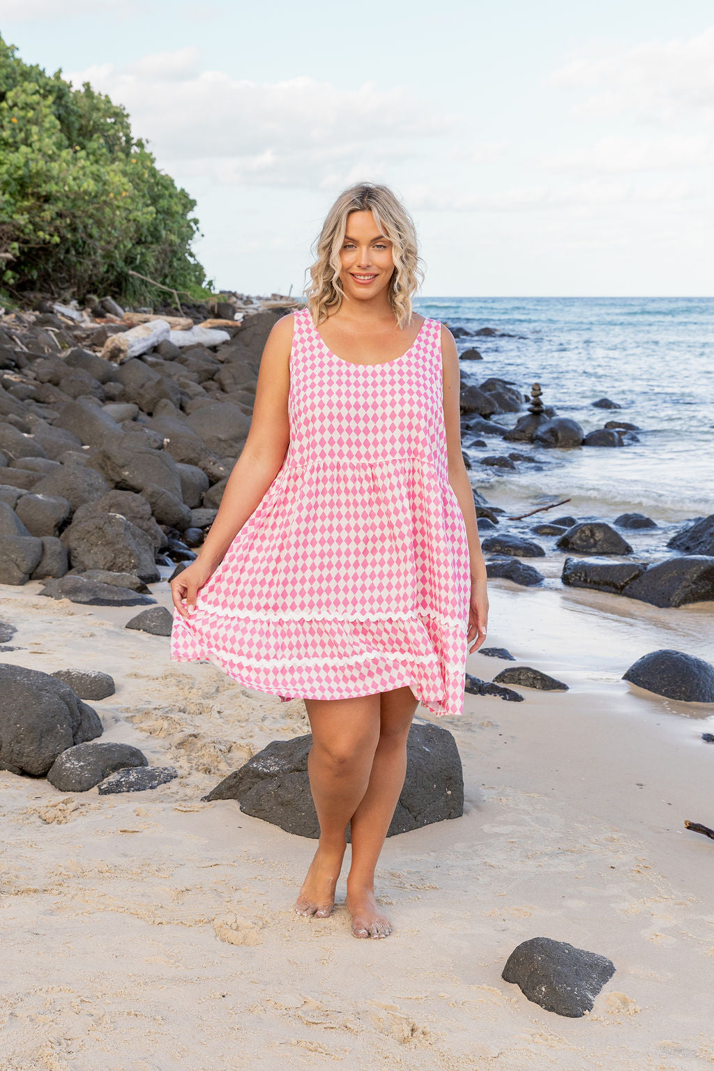 Tony Dress in Sorrento Pink