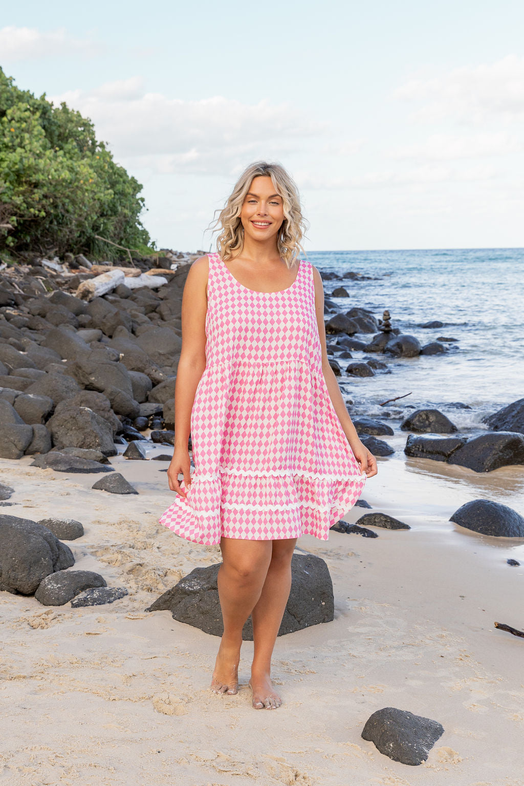 Tony Dress in Sorrento Pink