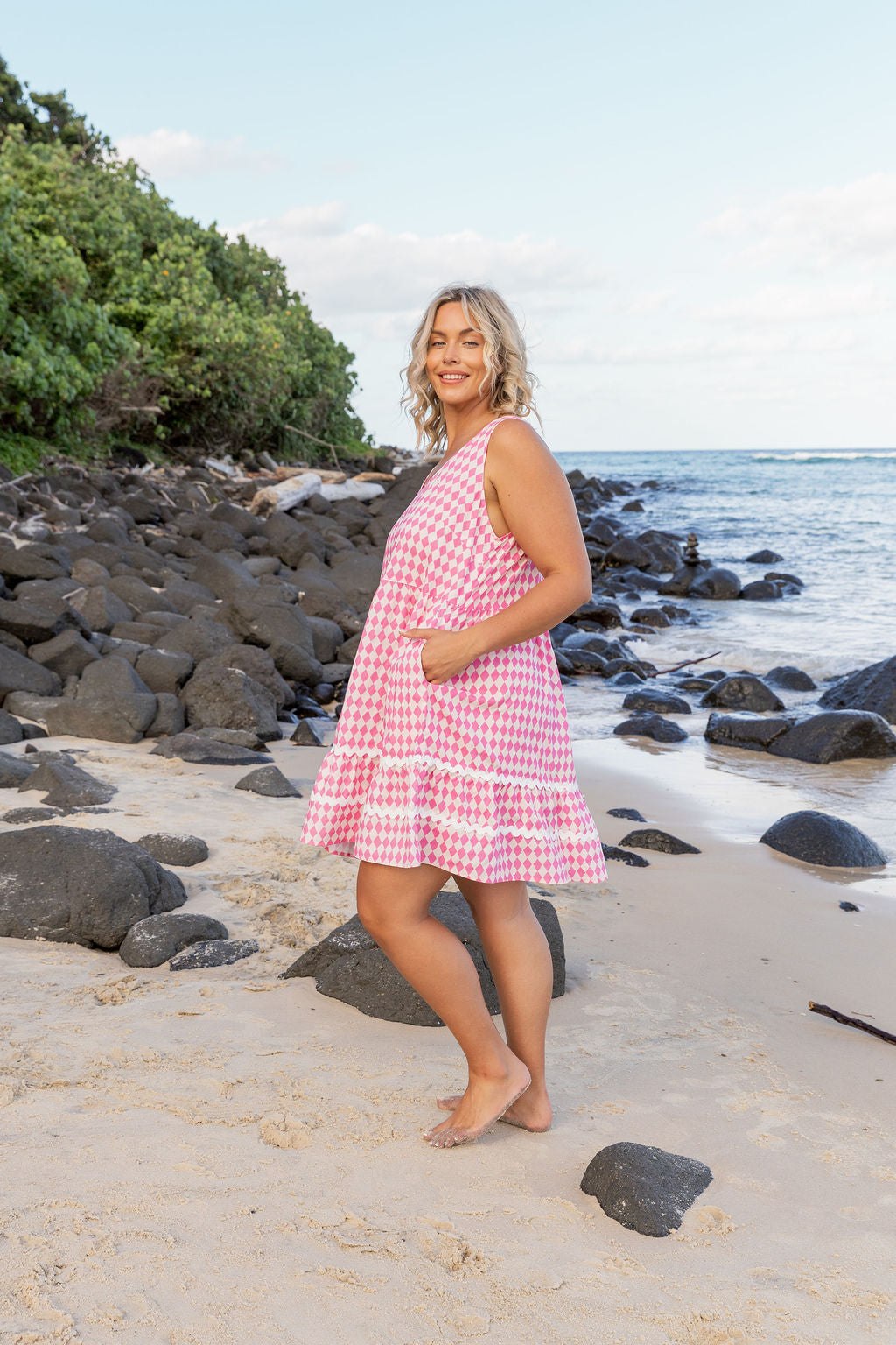 Tony Dress in Sorrento Pink