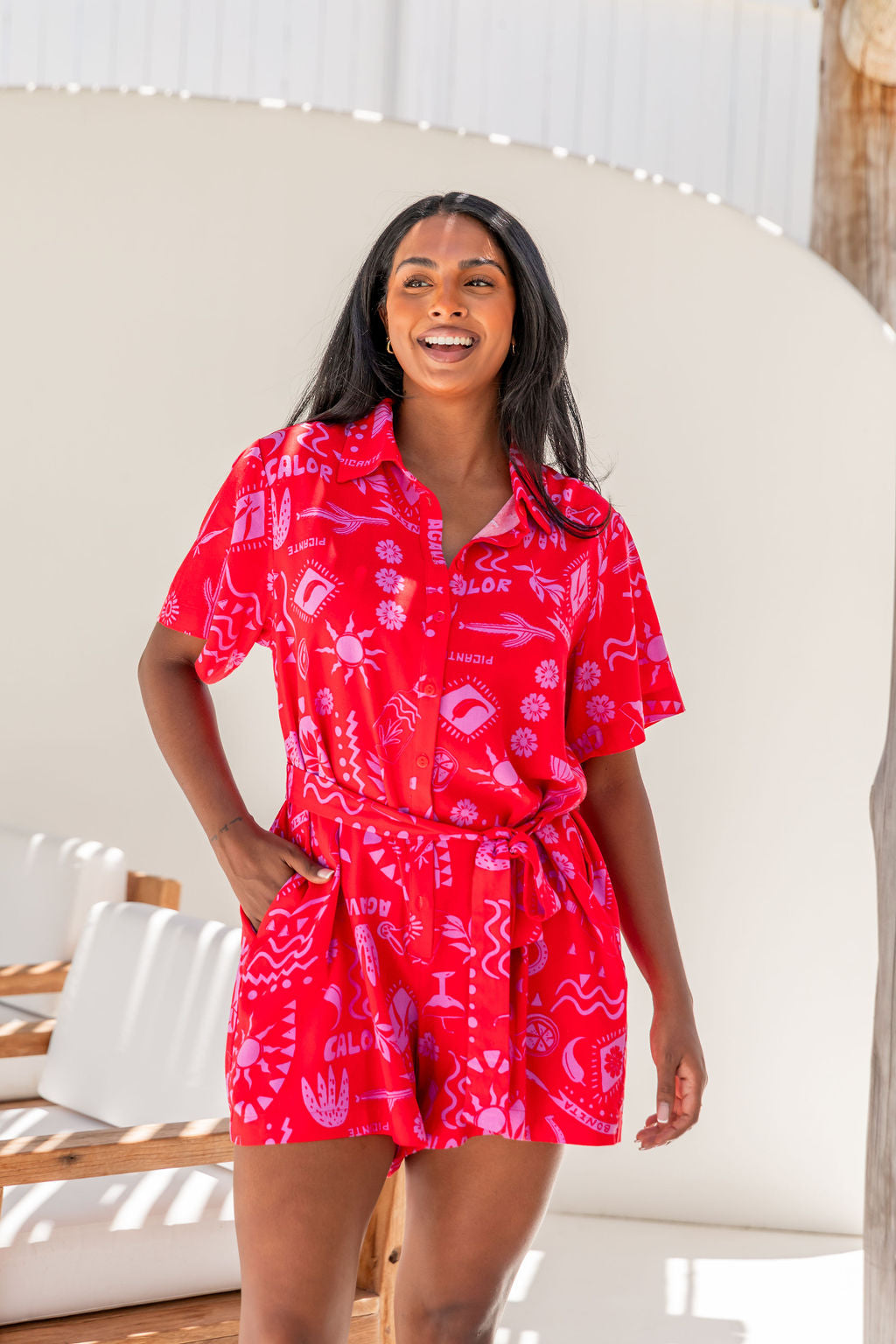 Giulia Playsuit in Margie