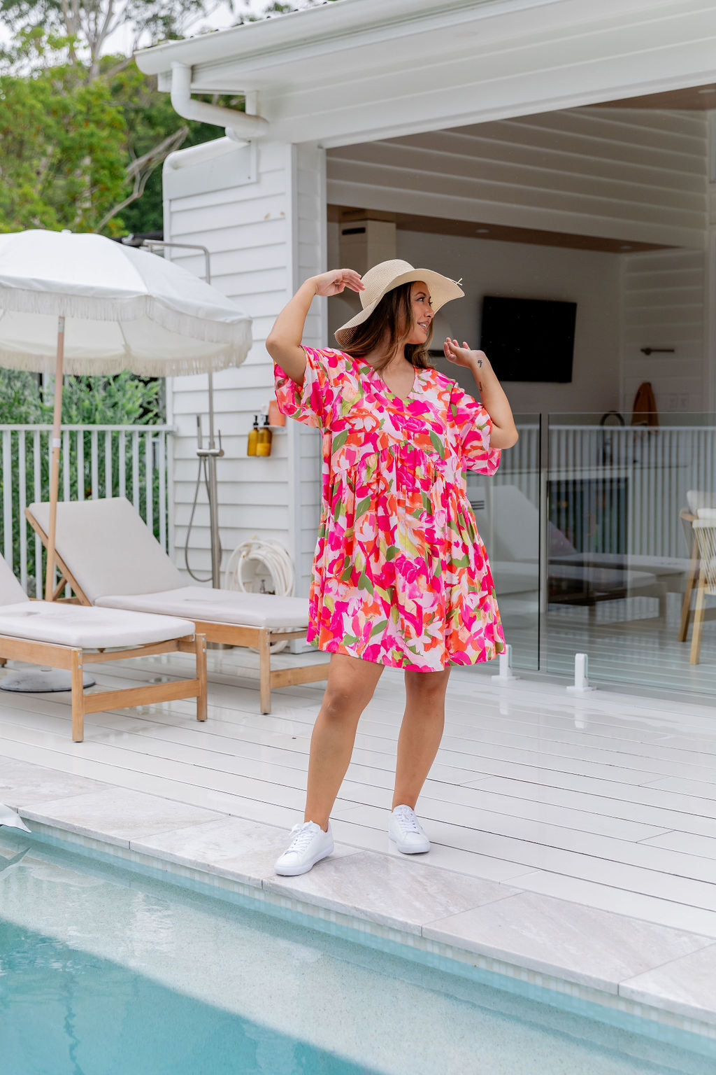 Peak Party Dress in Spring Bloom