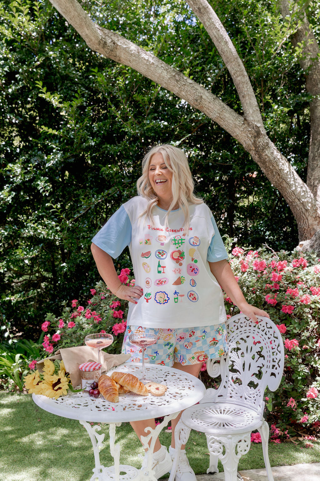 Zadi Relaxed Tee in Picnic Essentials