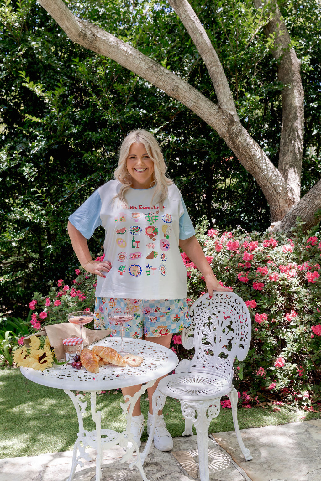 Zadi Relaxed Tee in Picnic Essentials
