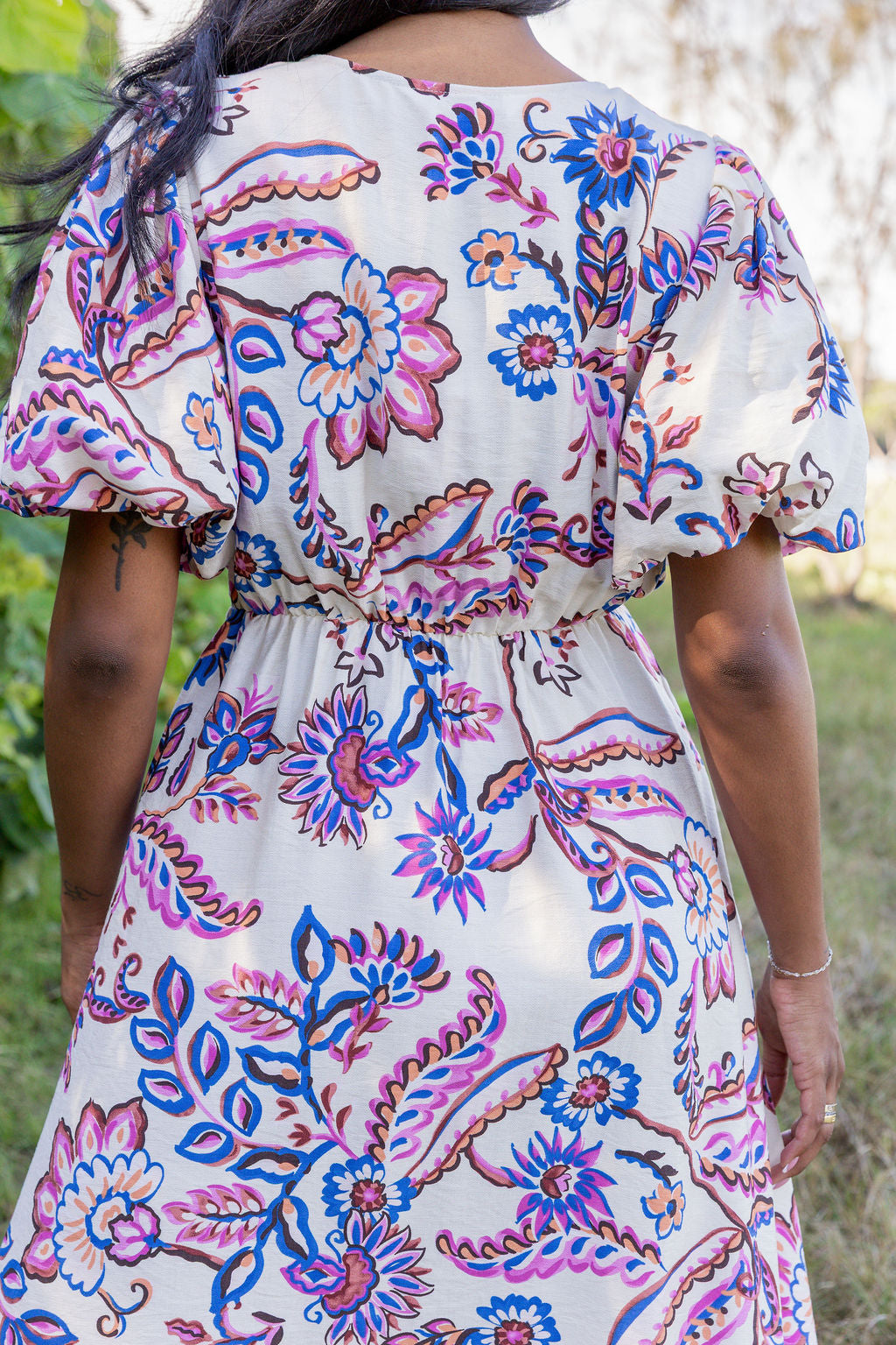 Lucinda Maxi Dress in Floral Paint