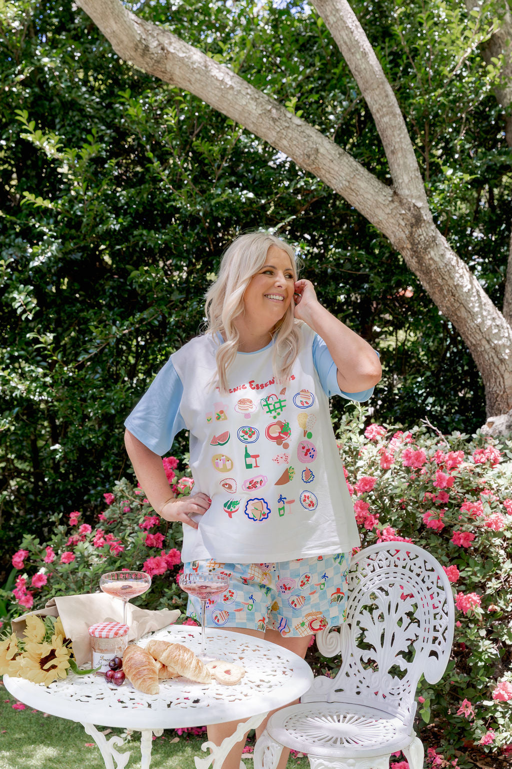 Zadi Relaxed Tee in Picnic Essentials