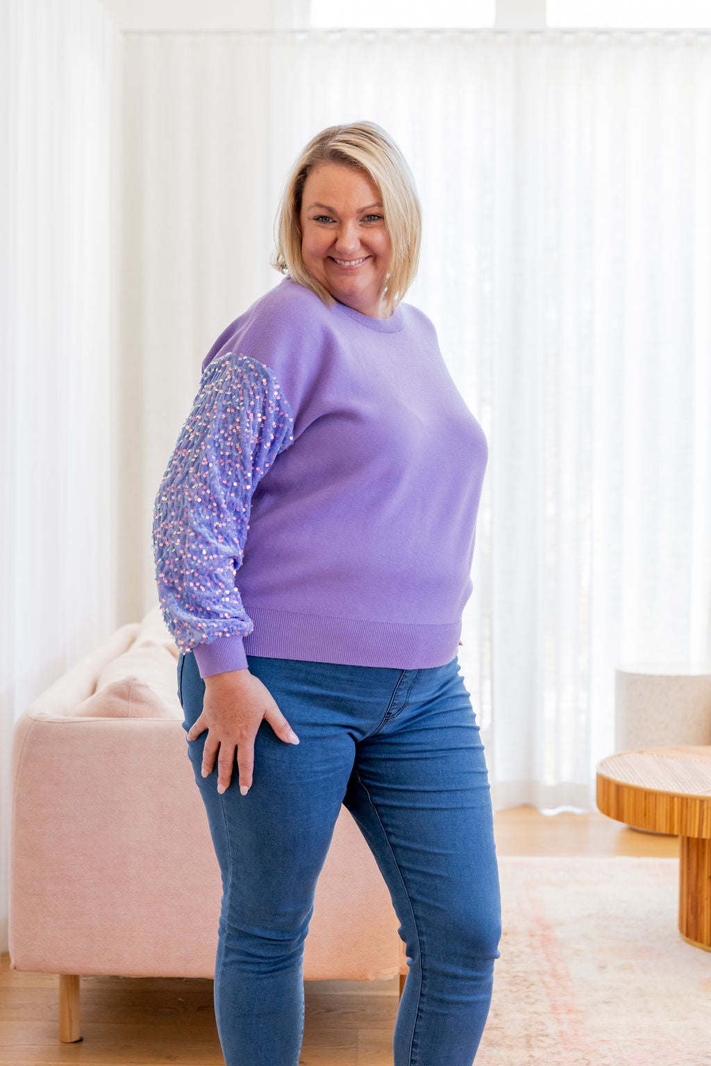 Glam Knit in Lilac
