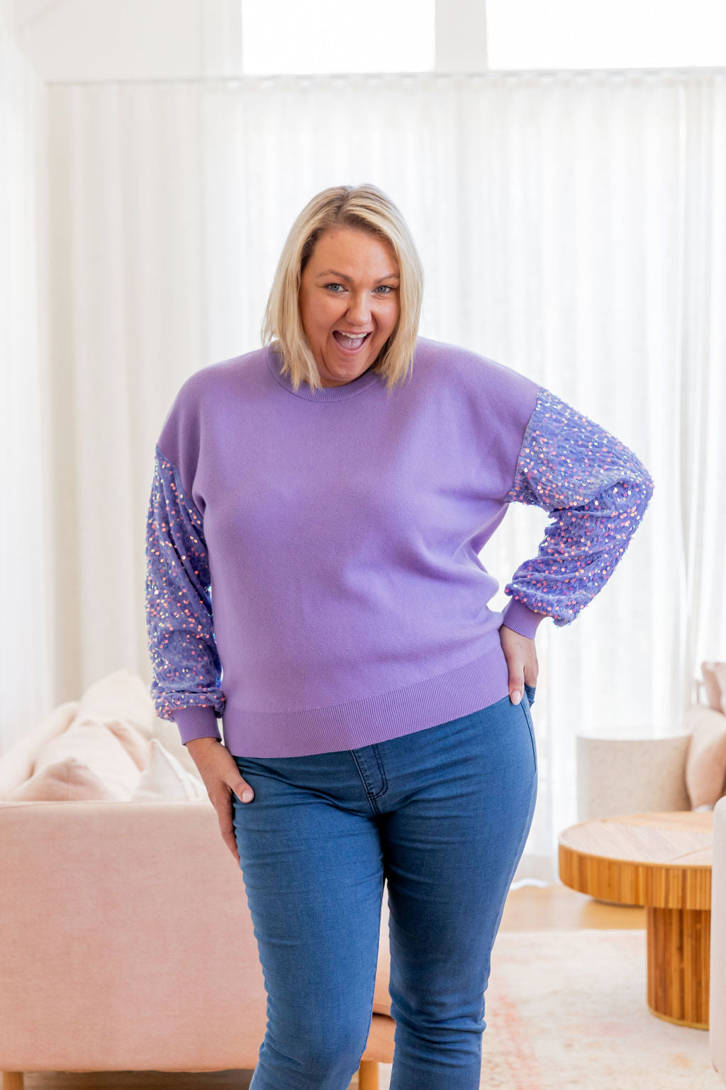 Glam Knit in Lilac