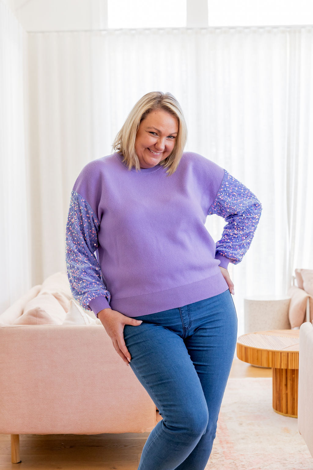 Glam Knit in Lilac