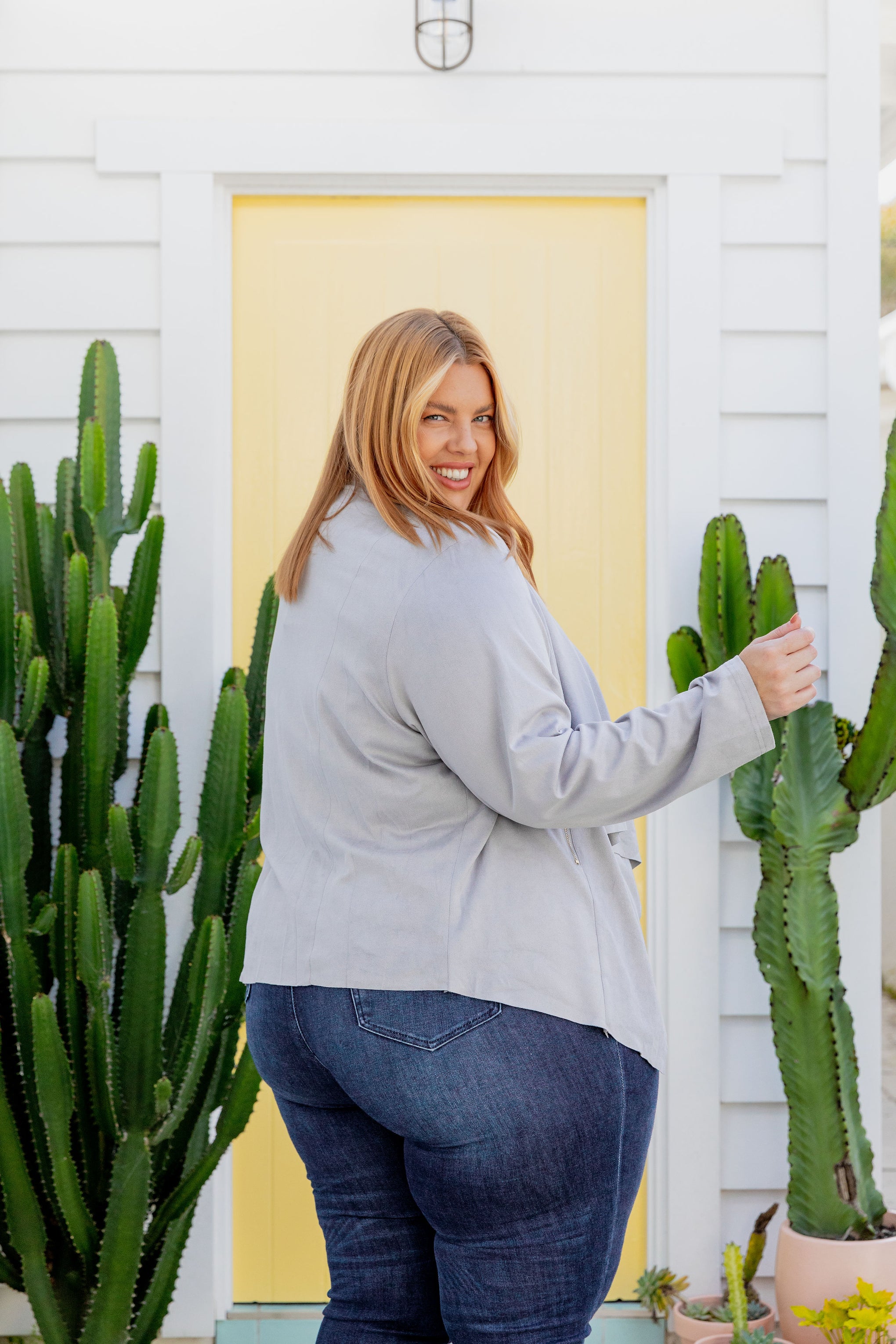 Quinn Jacket in Silver