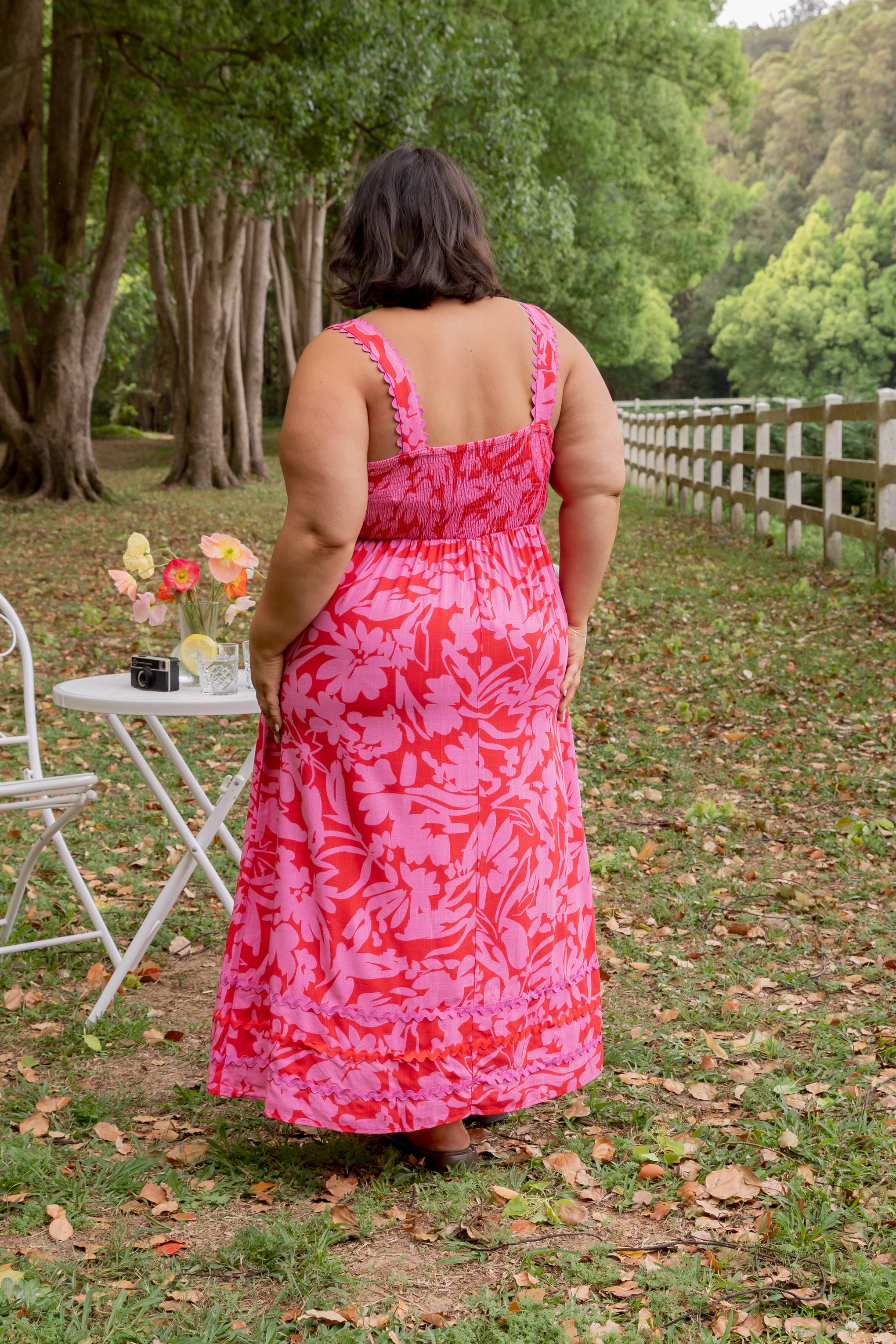 Angel Midi Dress in Fiesta