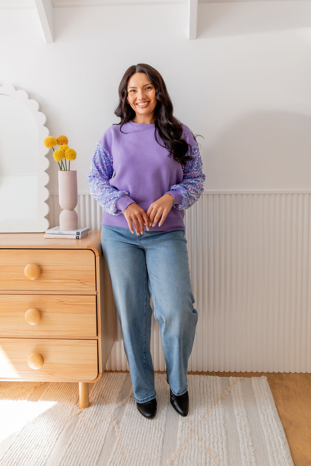 Glam Knit in Lilac