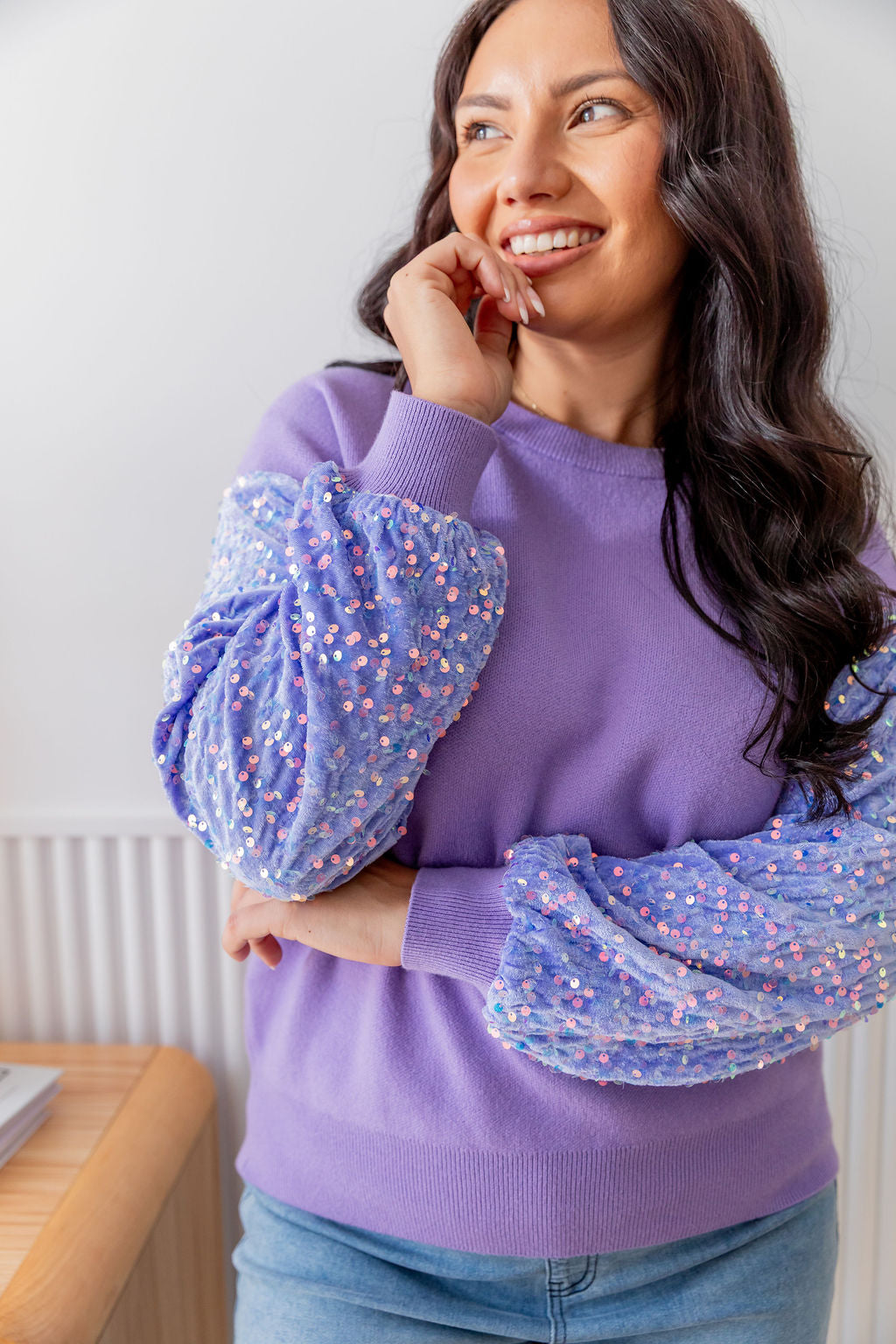 Glam Knit in Lilac