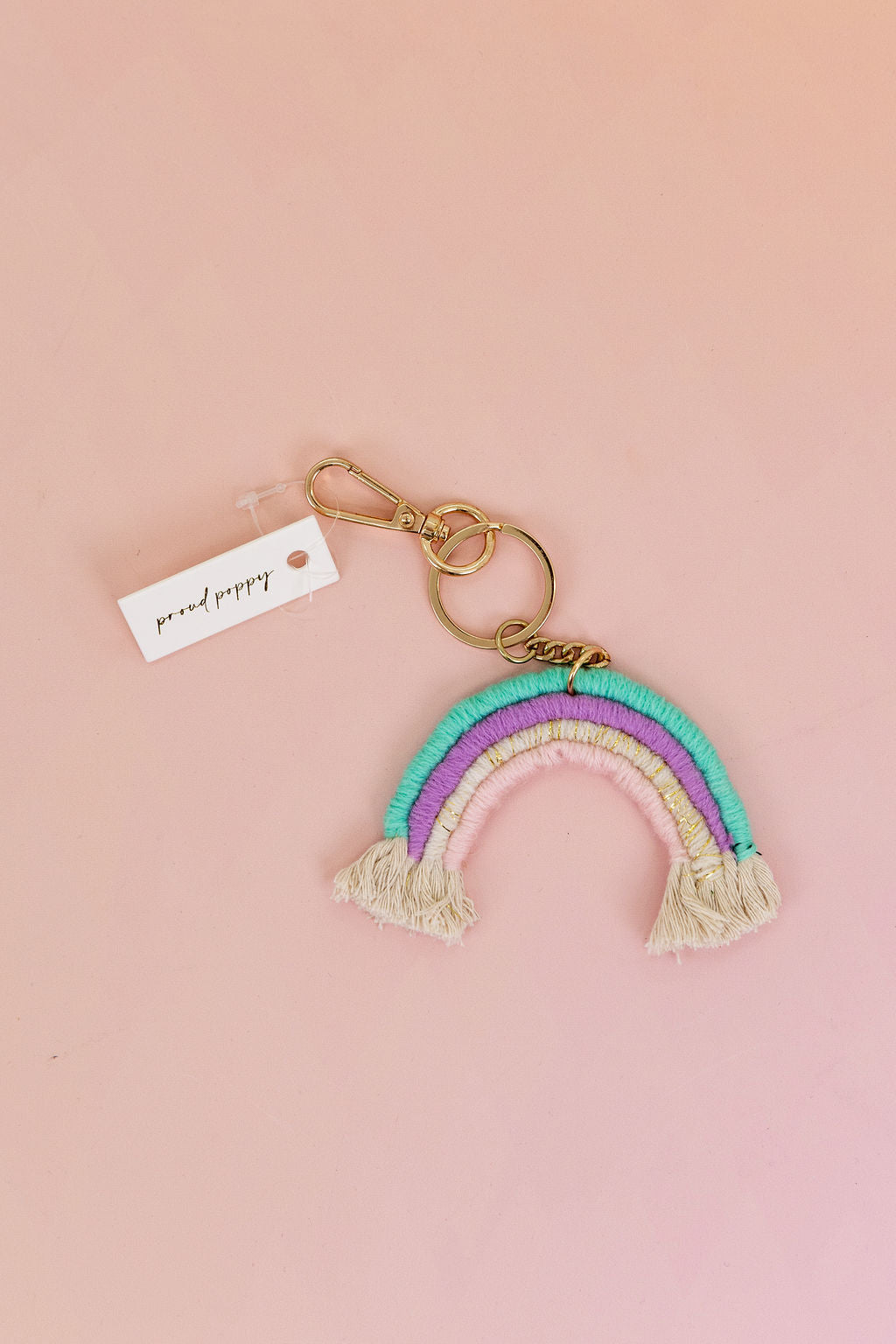 Rainbow Pastel Key Charm