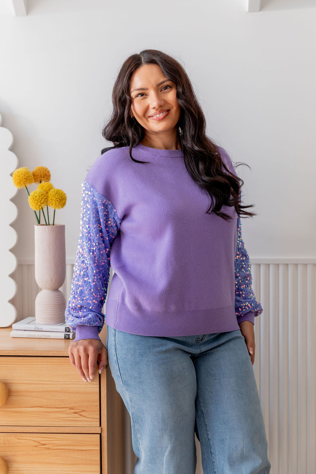 Glam Knit in Lilac