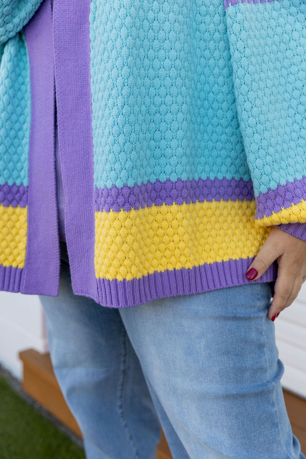 Marbelle Knit Cardigan in Pastel Mix