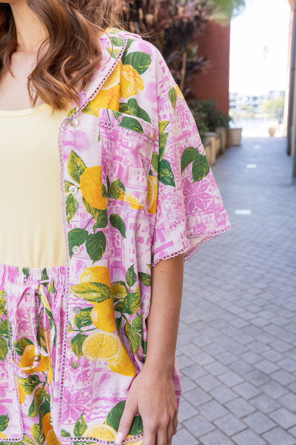 Luella Linen Blend Shirt in Themis