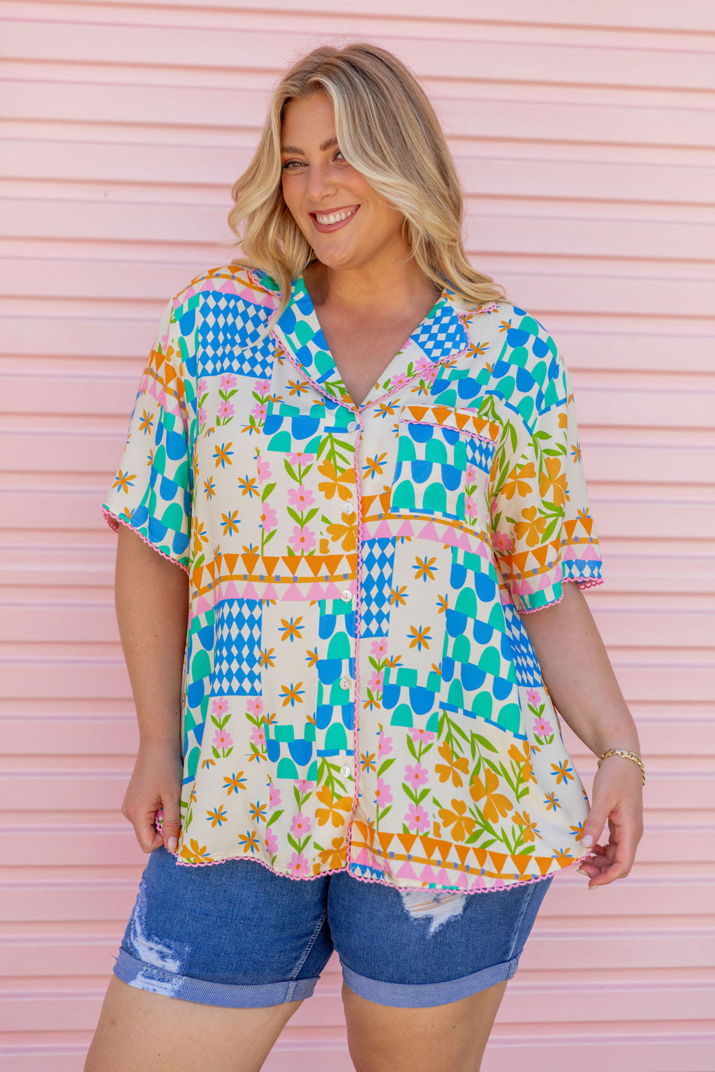 Luella Shirt in Patch Garden